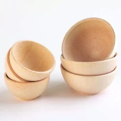 Tickit Houten Bakjes Naturel - Ø 7 Cm - 3st -Janod Winkel tickit houten bakjes naturel 3st 5