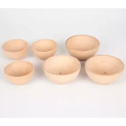 Tickit Houten Bakjes Naturel - Ø 7 Cm - 3st -Janod Winkel tickit houten bakjes naturel 3st 8