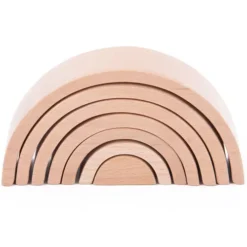 Tickit Stapelvormen Regenboog - 7st -Janod Winkel tickit stapelvormen regenboog 7st 2