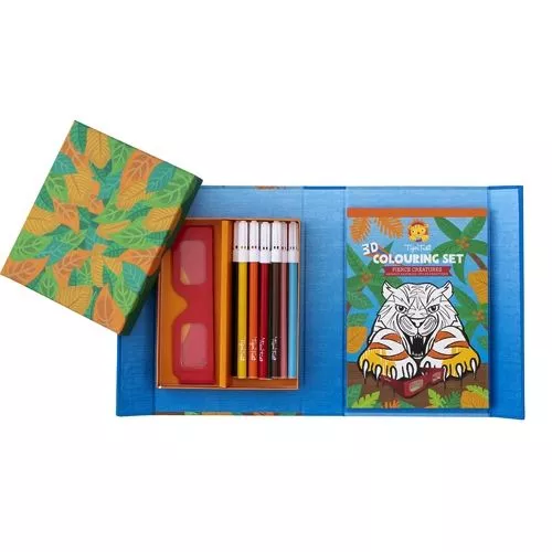 Tiger Tribe Inkleurset 3D - Wilde Dieren 6 Tiger Tribe Inkleurset 3D - Wilde Dieren - Afbeelding 4