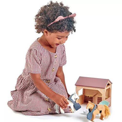 Tender Leaf Toys Poppenhuis - Paardenstal 5 Tender Leaf Toys Poppenhuis - Paardenstal - Afbeelding 3