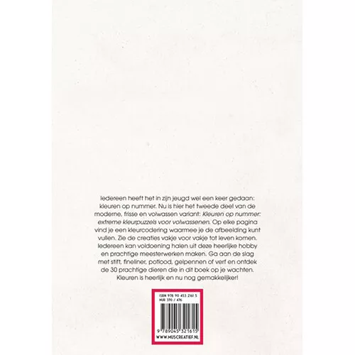 Uitgeverij Bbnc Kleurboek Kleuren Op Nummer Deel 2 4 Uitgeverij Bbnc Kleurboek Kleuren Op Nummer Deel 2 - Afbeelding 2