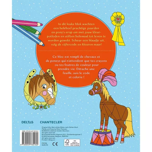Uitgeverij Deltas Coloring Fun - Kleuren Op Nummer 4 Uitgeverij Deltas Coloring Fun - Kleuren Op Nummer - Afbeelding 2