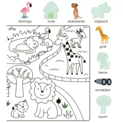 Uitgeverij Deltas Kleur- En Stickerboek Met Woordjes - In De Dierentuin 11 Uitgeverij Deltas Kleur- En Stickerboek Met Woordjes - In De Dierentuin -Janod Winkel uitgeverij deltas kleur en stickerboek met woordjes in de dierentuin5