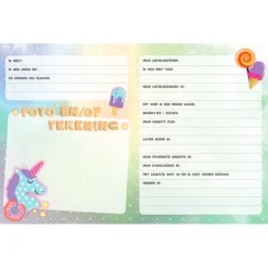 Uitgeverij Interstat Vriendenboek Unicorn -Janod Winkel uitgeverij interstat vriendenboek unicorn 7