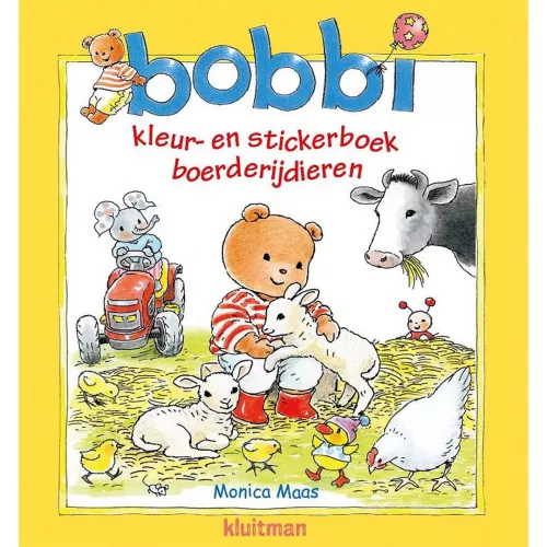 Uitgeverij Kluitman Bobbi Kleur- En Stickerboek - Boerderijdieren 3 Uitgeverij Kluitman Bobbi Kleur- En Stickerboek - Boerderijdieren