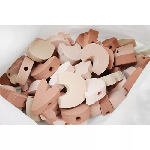 Vanpauline Rijgkralen Foam Met Etui - Nude - 72st - Afbeelding 2