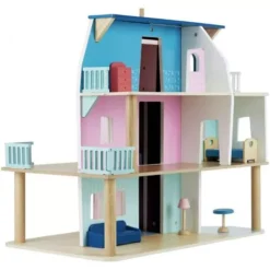 Vilac Houten Poppenhuis Met Meubels 7 Vilac Houten Poppenhuis Met Meubels -Janod Winkel vilac houten poppenhuis met inrichting 1