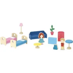 Vilac Houten Poppenhuis Met Meubels 8 Vilac Houten Poppenhuis Met Meubels -Janod Winkel vilac houten poppenhuis met inrichting